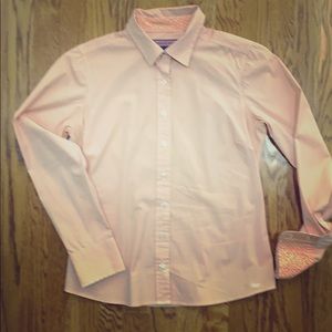 Vineyard Vines Orange Gingham Button Down Size 8